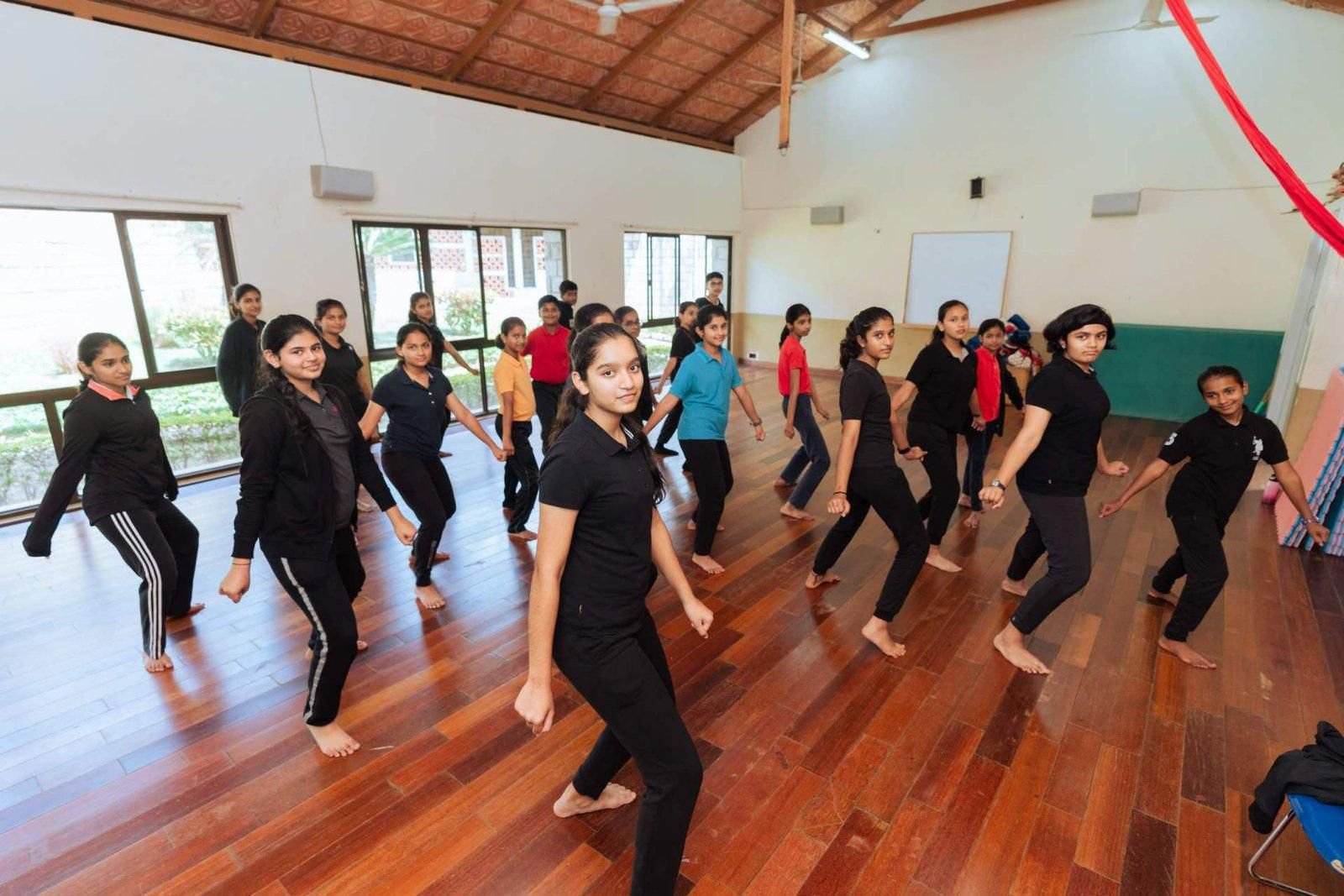 Students in an activity class