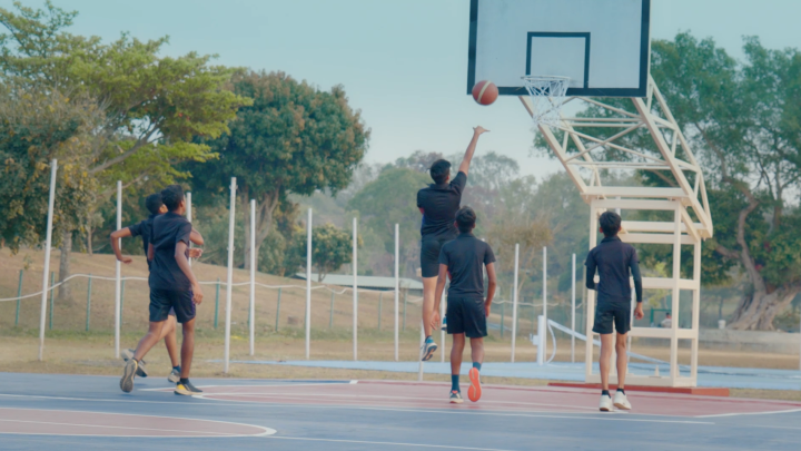 Basketball team training drills — Amber Valley Residential School